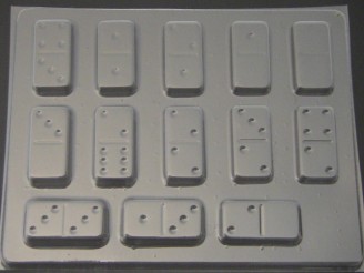 3526 Dominoes Game Chocolate Candy Mold